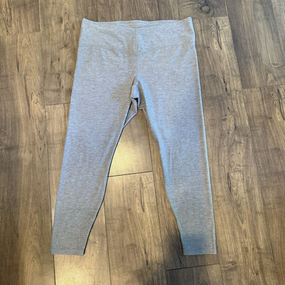 Fabletics Powehold Women's Leggings Gray Heathered High Waist Stretch Sz 3X
